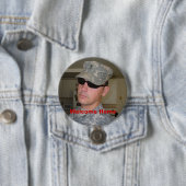 P102004, Welkom thuis Ronde Button 7,6 Cm (In situ)