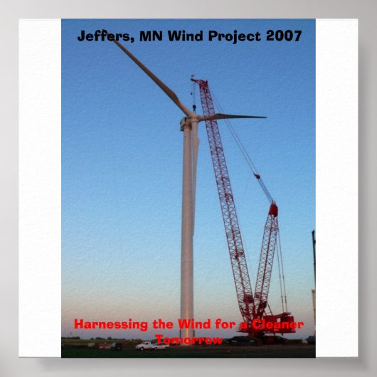 P1050450, Jeffers, MN Wind Project 2007, Harnes... Poster (Voorkant)