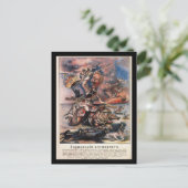 P1331 - Het Duitse Poster tegen Christus Propagand Briefkaart (Staand voorkant)