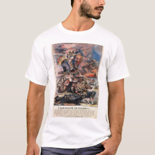 P1331 - Het Duitse Poster tegen Christus Propagand T-shirt