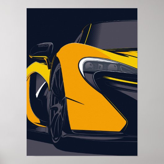 P1 supercar poster (Voorkant)