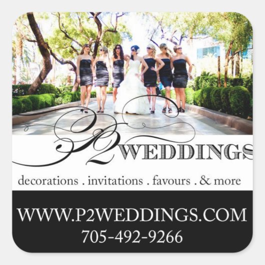 P2 Bruiloften Kleine Stickers (Voorkant)