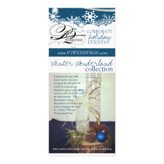P2 Bruiloften Winter Wonderland Decoratie Pakket Reclamekaart