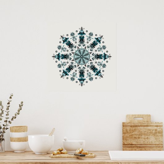 P2 Mandala Poster (Keuken)
