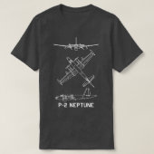P2 Neptune Amerikaans Antisubmarine Warfare Vliegt T-shirt (Design voorkant)