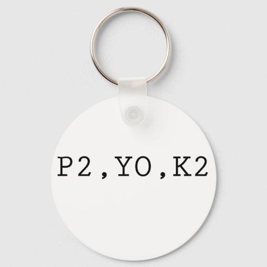 P2, YO, K2 SLEUTELHANGER (Voorkant)