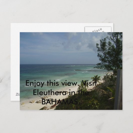 P3030418, geniet van dit uitzicht. Bezoek Eleuther Briefkaart (Voorkant / Achterkant)