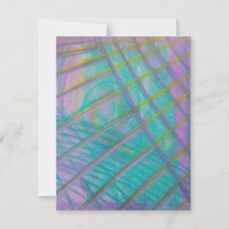 P34 Unieke Kleurrijke Abstracte Kunst Notitiekaartje