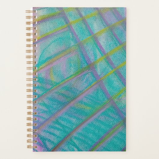 P34 Unieke Kleurrijke Abstracte Kunst Planner (Voorkant)