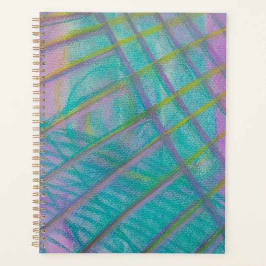 P34 Unieke Kleurrijke Abstracte Kunst Planner (Voorkant)