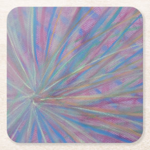P36 Unieke Kleurrijke Abstracte Kunst Kartonnen Onderzetters