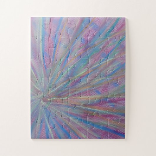 P36 Unieke Kleurrijke Abstracte Kunst Legpuzzel (Verticaal)