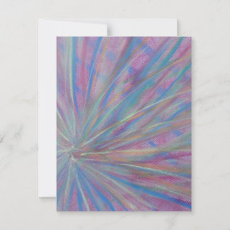 P36 Unieke Kleurrijke Abstracte Kunst Notitiekaartje