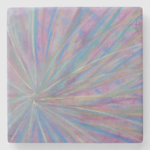 P36 Unieke Kleurrijke Abstracte Kunst Stenen Onderzetter