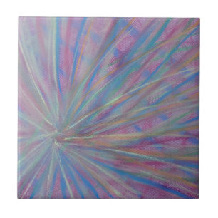 P36 Unieke Kleurrijke Abstracte Kunst Tegeltje