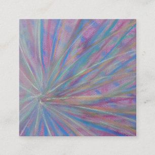 P36 Unieke Kleurrijke Abstracte Kunst Vierkante Visitekaartje