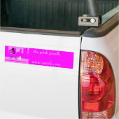 p3, de roze poedelwww.zazzle.com bumpersticker (Op Truck)