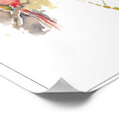 P3, Nine Parrots, Waterverf door Dennis Boyce Poster (Hoek)