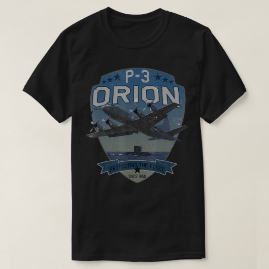 P3 Orion Sub Hunter ASW Vliegtuig  TShirt (Design voorkant)