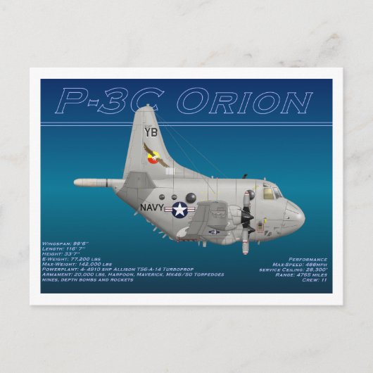 P3C Orion Collector Card Briefkaart (Voorkant)