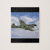 P40 Curtis W/ Fierce Face, Flying_WWII Planes Legpuzzel (Verticaal)