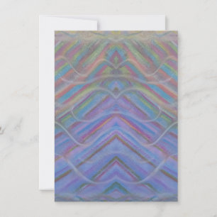 P40M Unieke Kleurrijke Abstracte Kunst Bedankkaart
