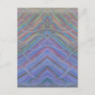P40M Unieke Kleurrijke Abstracte Kunst Briefkaart