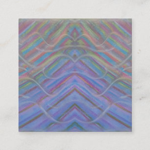 P40M Unieke Kleurrijke Abstracte Kunst Contactkaartje