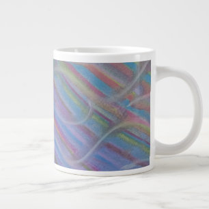 P40M Unieke Kleurrijke Abstracte Kunst Grote Koffiekop