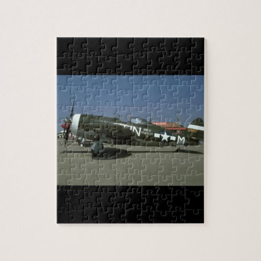 P47, Linker Uitzicht._WWII Planes Legpuzzel (Verticaal)