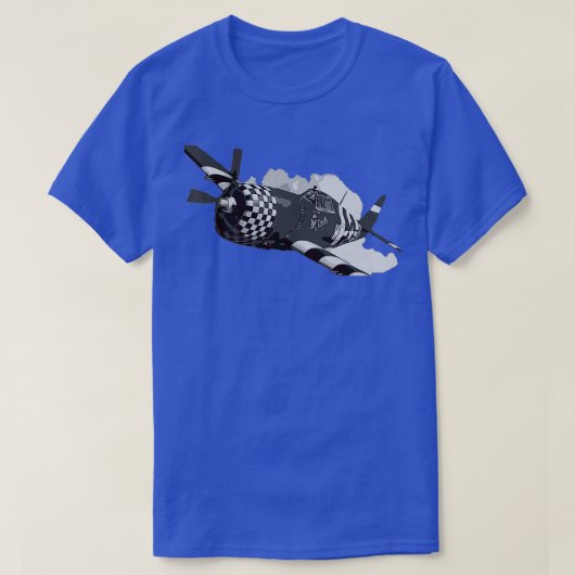 P47 Thunderbolt Warplane Vliegtuig 1 T-shirt (Design voorkant)