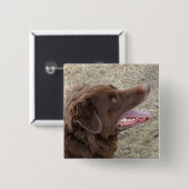 P4 Flatlandersam profiel Vierkante Button 5,1 Cm (Voorkant /achterkant)