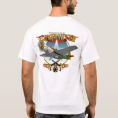 P51 Gunjager North American Aviation Mustang T-shirt (Achterkant)
