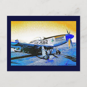 "P51 Mustang" © 2009 S.J. Briefkaart