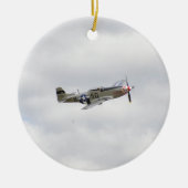 P51 Mustang Fighter Keramisch Ornament (Voorkant)