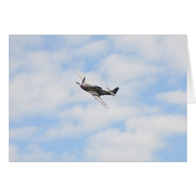 P51 Mustang in vlucht (Voorkant Horizontaal)