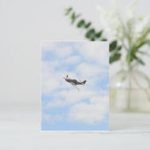 P51 Mustang in vlucht Briefkaart (Staand voorkant)