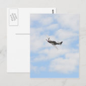 P51 Mustang in vlucht Briefkaart (Voorkant / Achterkant)