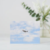 P51 Mustang in vlucht Briefkaart (Staand voorkant)