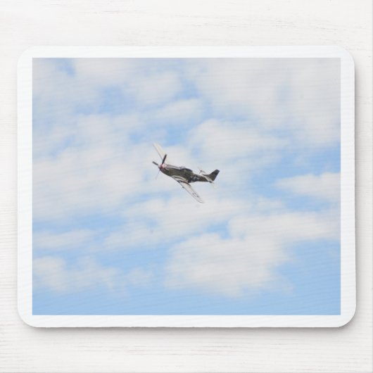 P51 Mustang in vlucht Muismat (Voorkant)