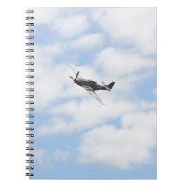 P51 Mustang in vlucht Notitieboek