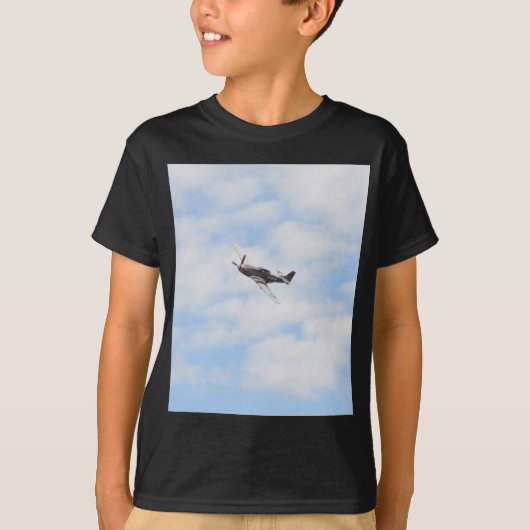 P51 Mustang in vlucht T-shirt (Voorkant)