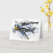 P51 Mustang Kaart (Gele Bloem)