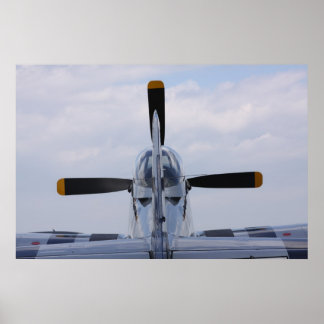 P51 Mustang klaar voor de vlucht Poster