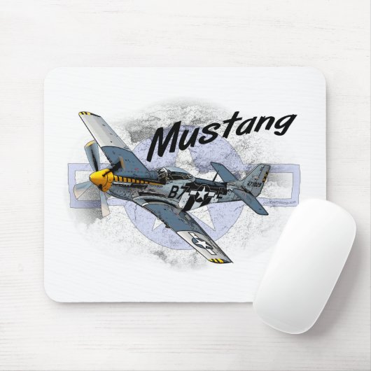P51 Mustang Muismat (Met muis)