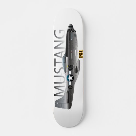 P51 Mustang Persoonlijk Skateboard (Voorkant)