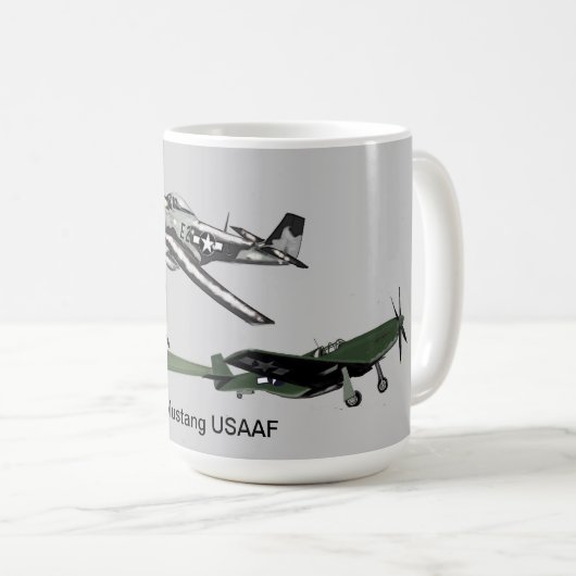 P51 Mustang US Fighter Mok (Voorkant rechts)
