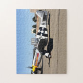 P51 Mustang-vliegtuig aan de luchtshow 252-stukpuz Legpuzzel (Verticaal)