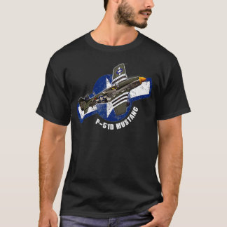 P51 Mustang WW2 Warplane Plane Warbird T-shirt