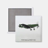 P51B Mustang Magneet (Voorkant / Achterkant)